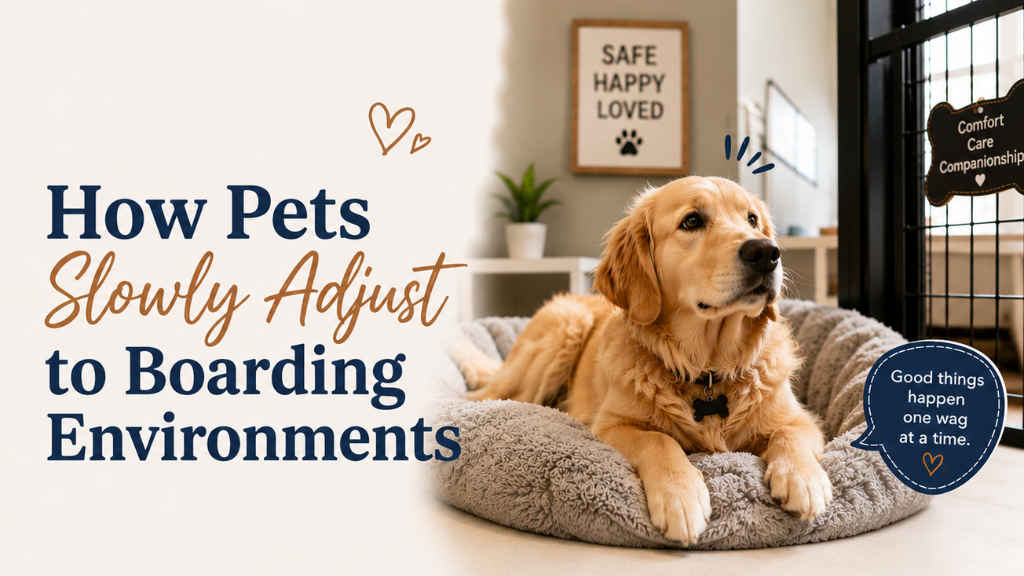 How Pets Slowly Adjust to Boarding Environments